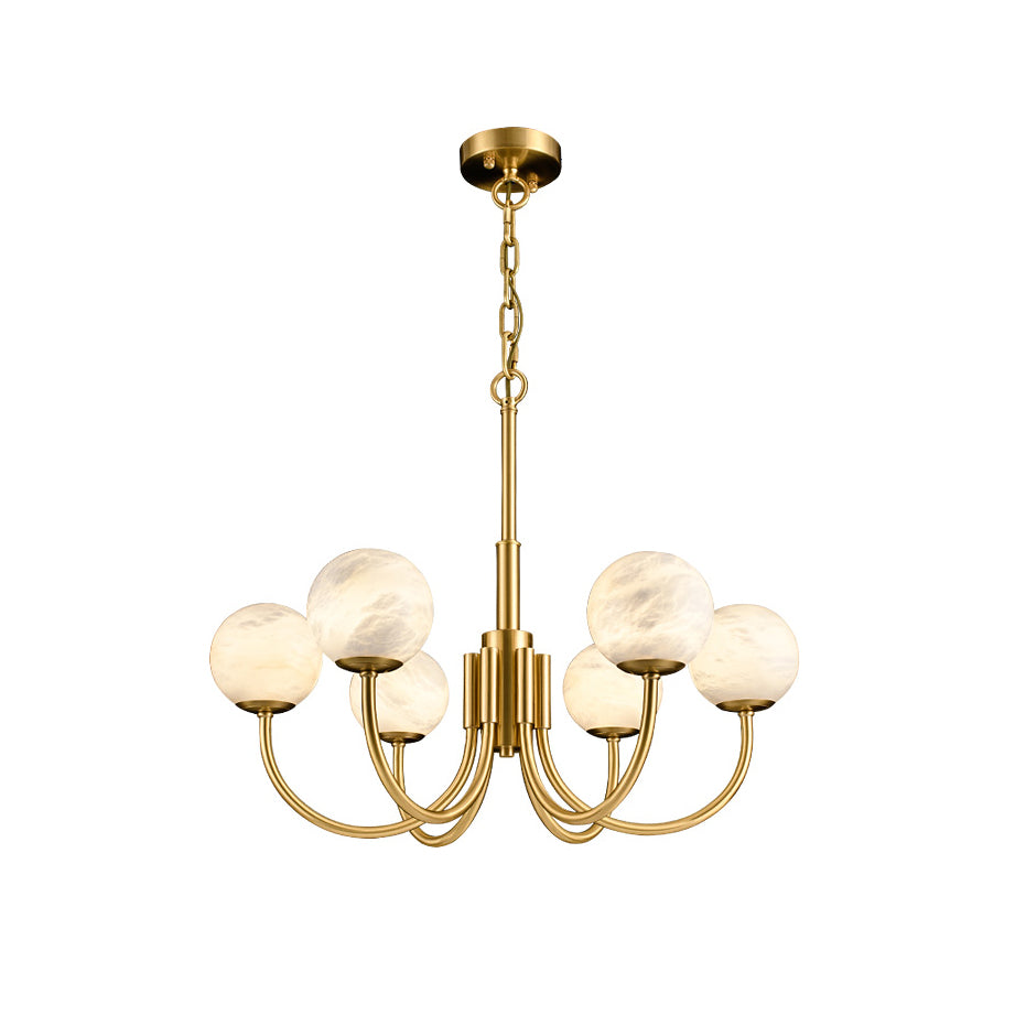 Aurelian Alabaster Globe Chandelier — view 28