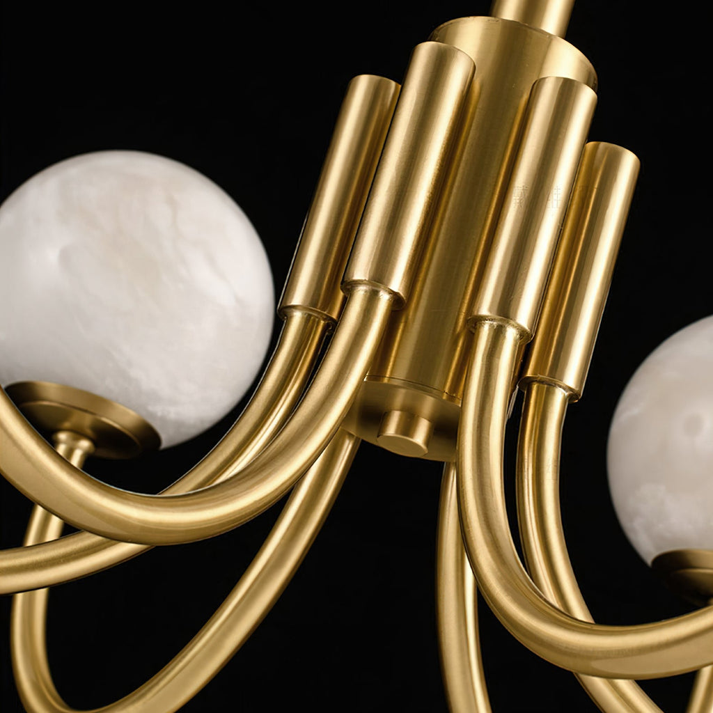 Aurelian Alabaster Globe Chandelier — view 29