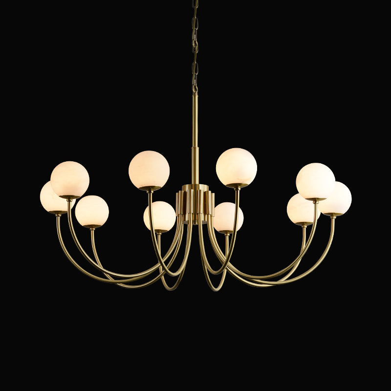 Aurelian Alabaster Globe Chandelier — view 25