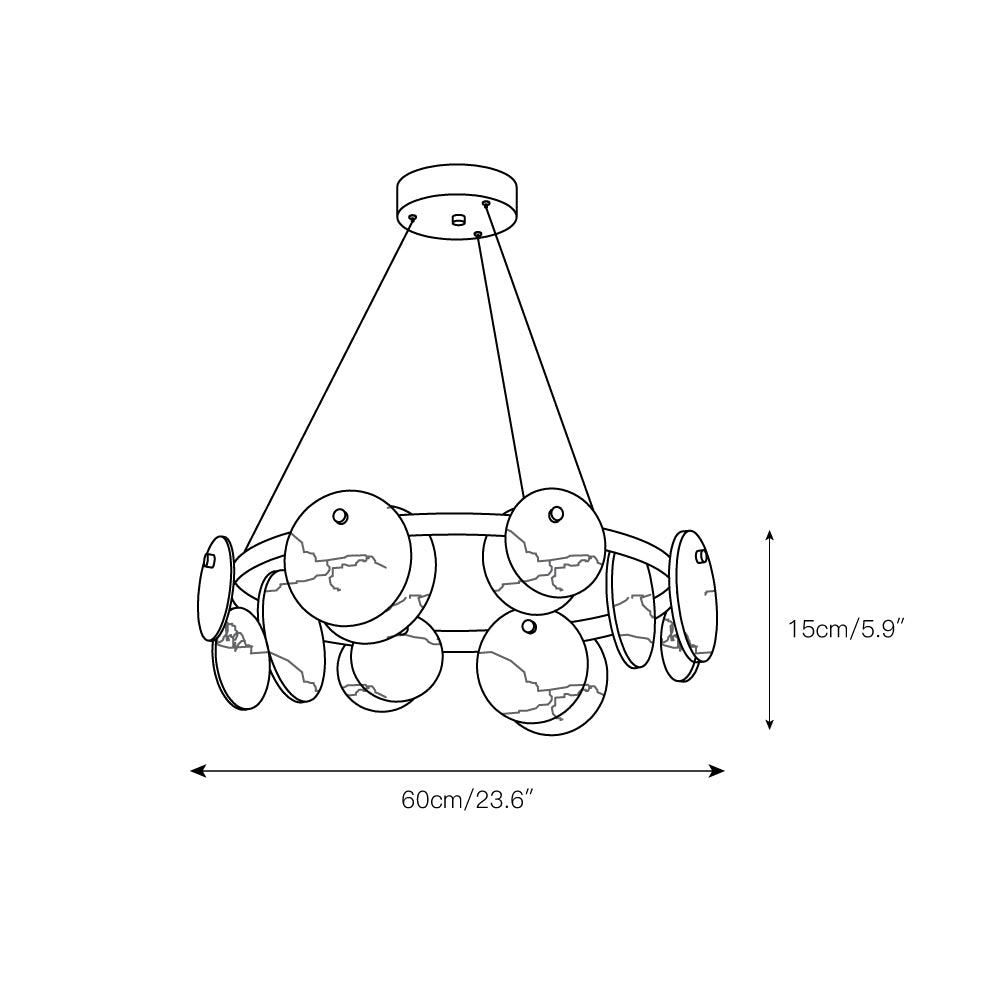 Austen Chandelier — view 4