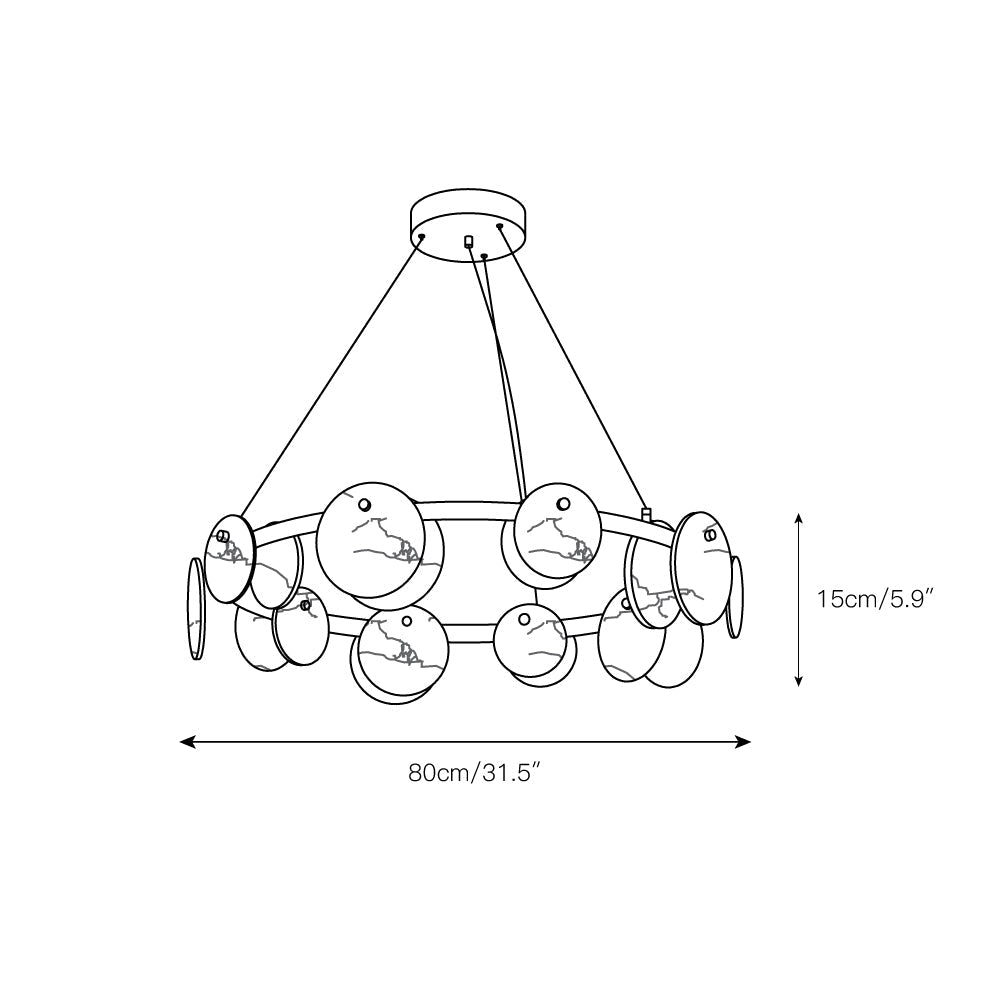 Austen Chandelier — view 5