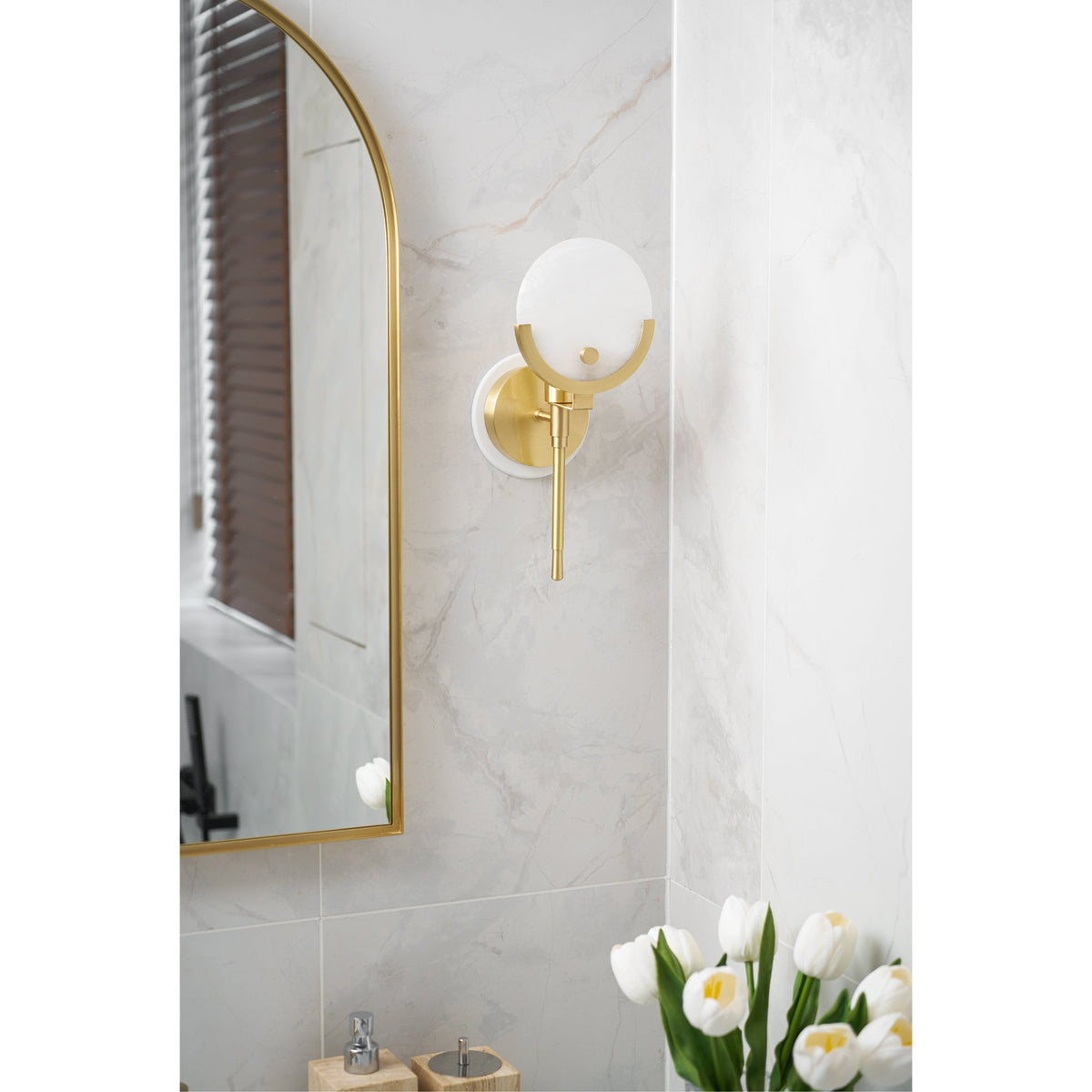 Ava Brass Sconce — view 15