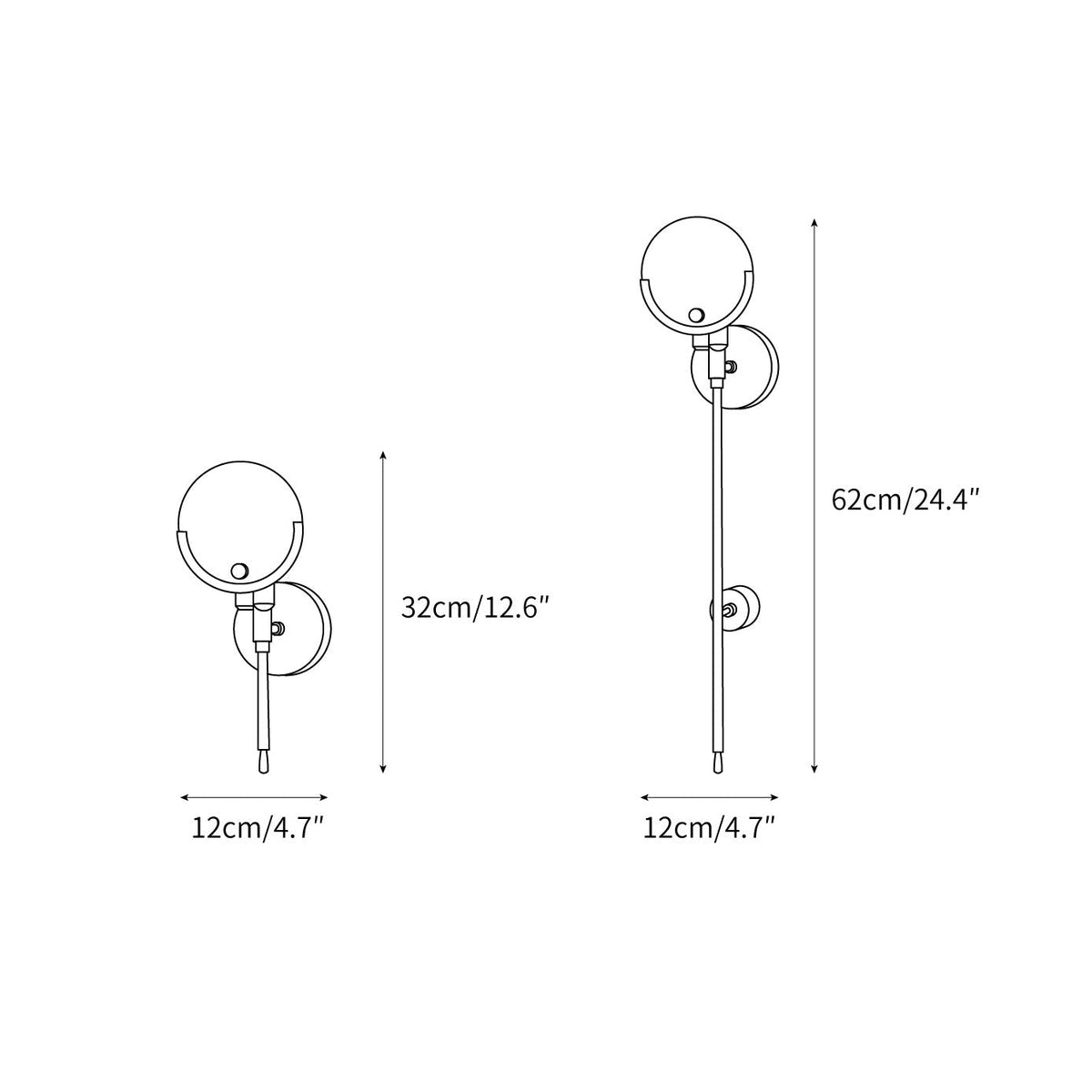 Ava Brass Sconce — view 3