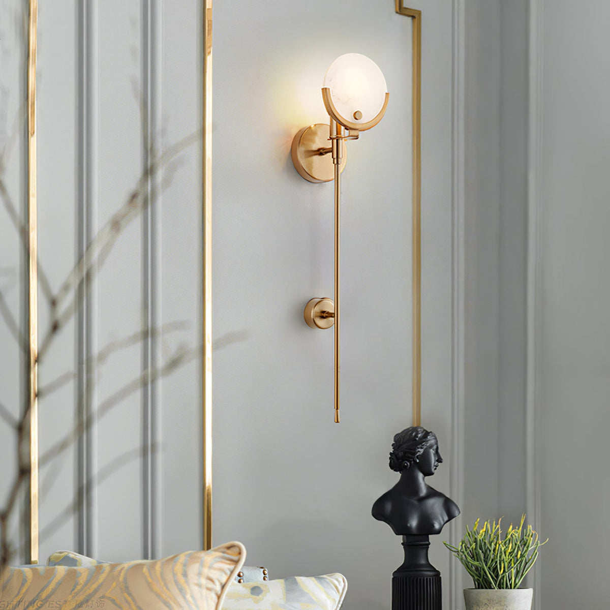 Ava Brass Sconce — view 26