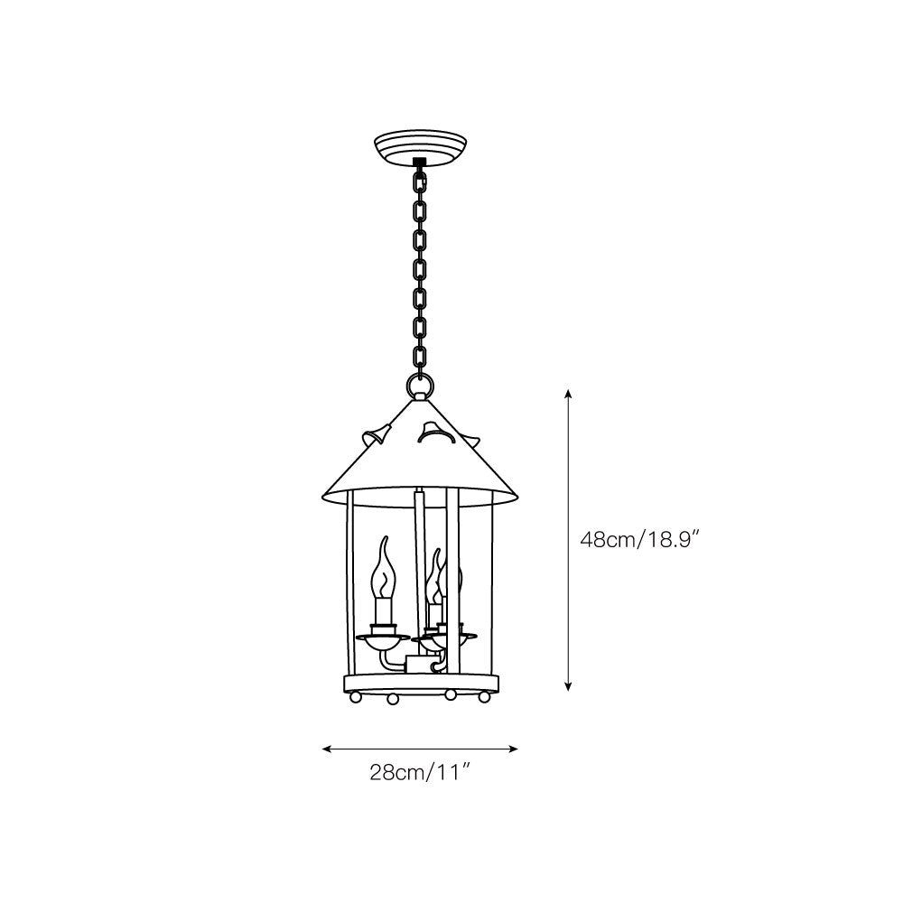 Axford Lantern Pendant Lamp — view 3