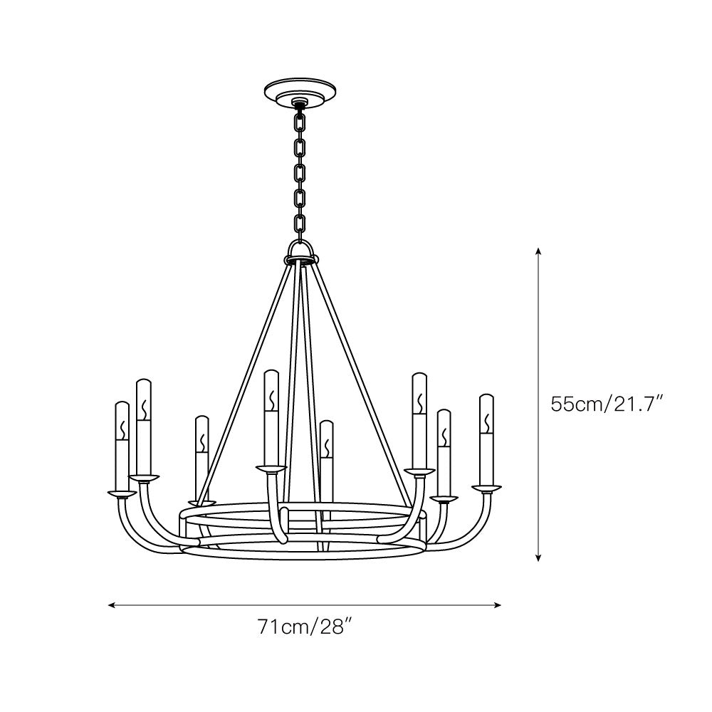 Bailey Chandelier — view 3