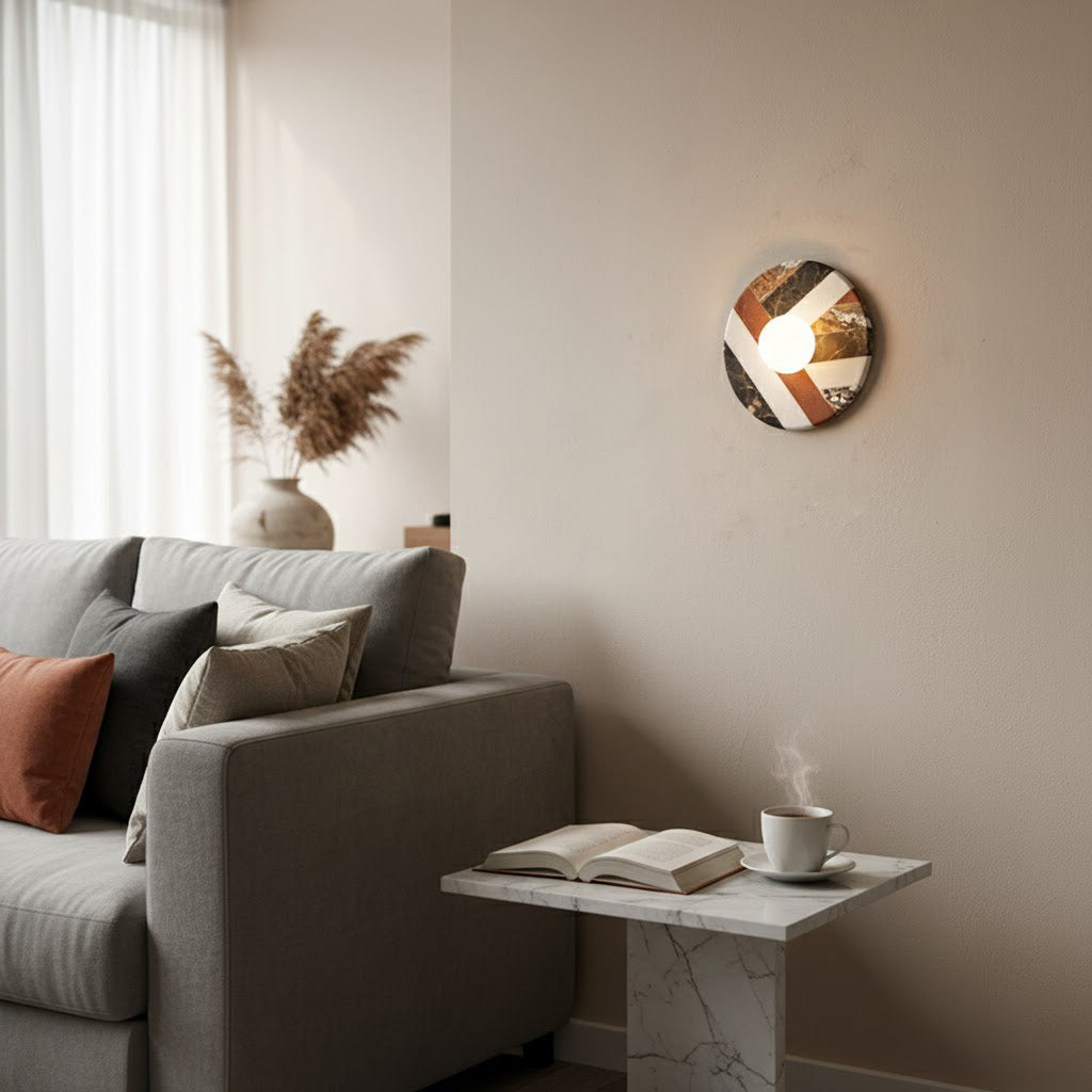 Battuto Marble Wall Lamp — view 3