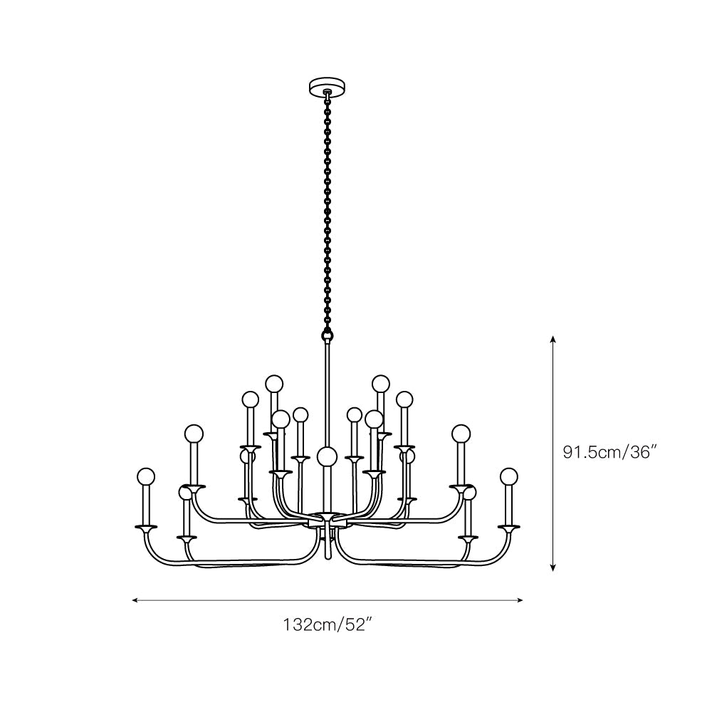 Odensa Chandelier — view 5