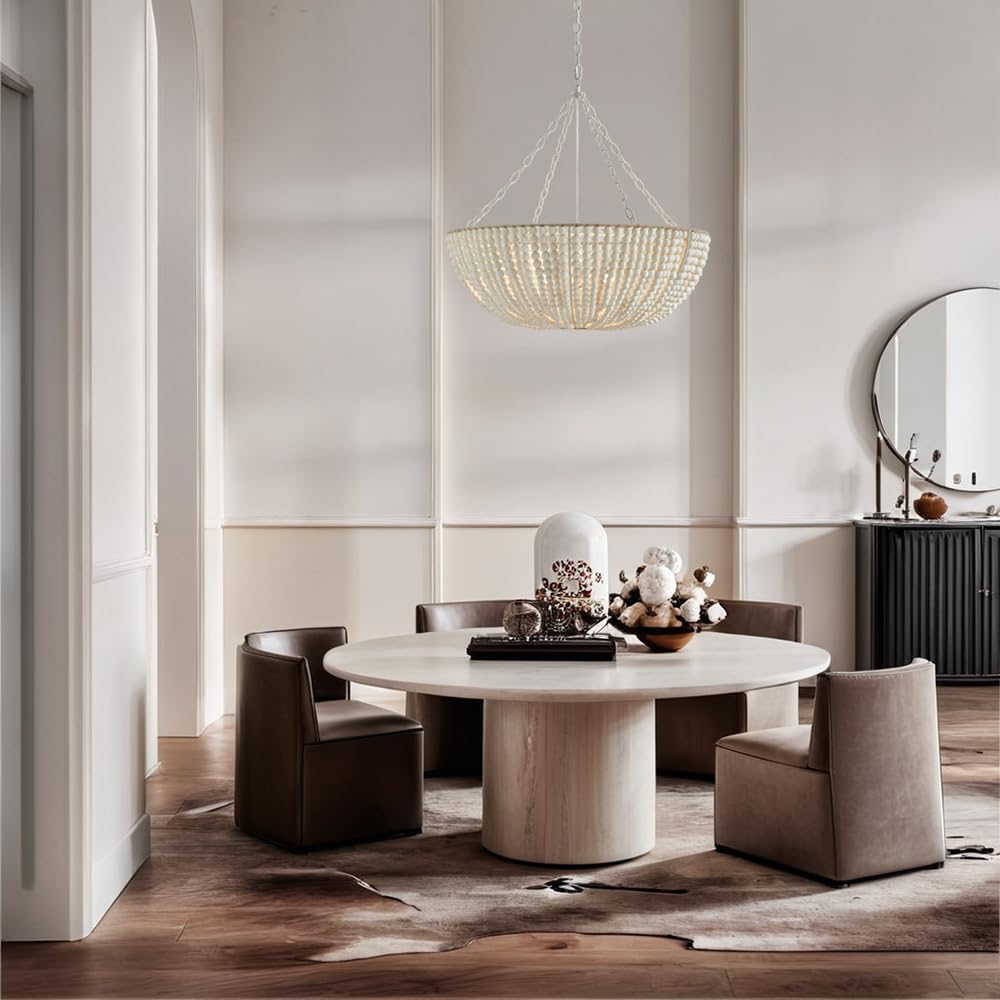 Lana Wood Beaded Chandelier — view 7