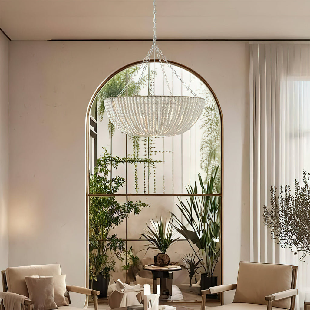 Lana Wood Beaded Chandelier — view 15