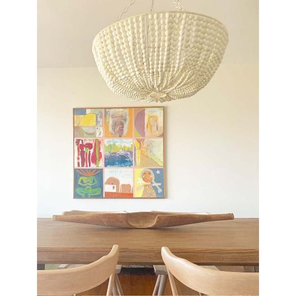 Lana Wood Beaded Chandelier — view 18