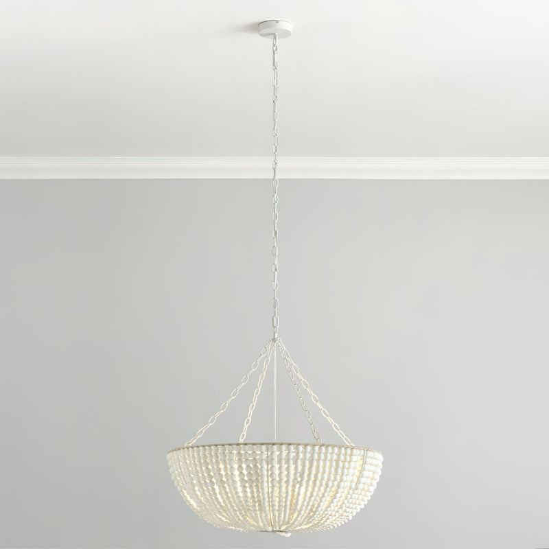 Lana Wood Beaded Chandelier — view 19