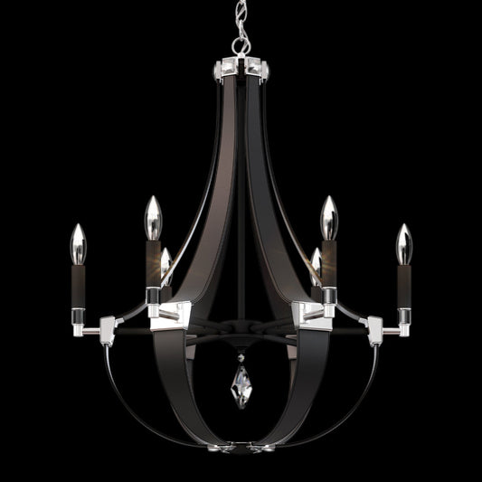 Crystal Empire Chandelier 24"
