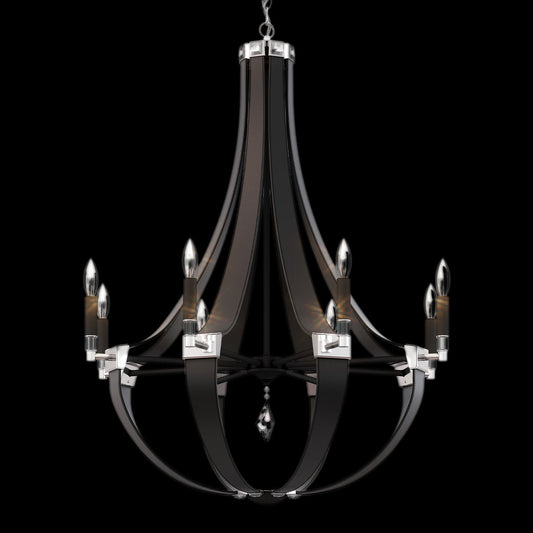 Crystal Empire Chandelier 30"