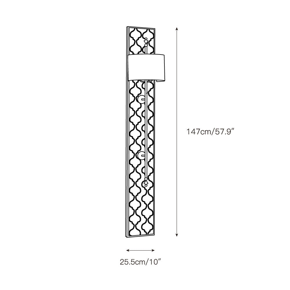 Carved Panel Sconce — view 3
