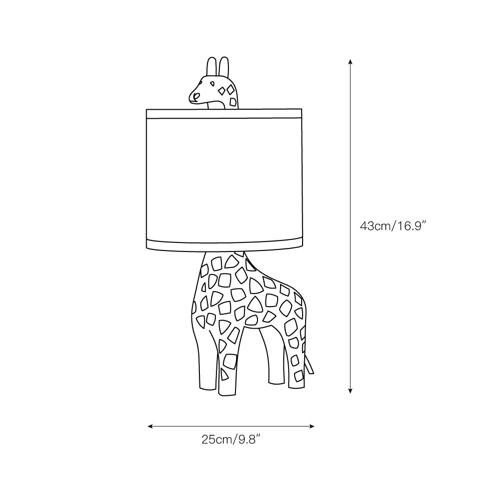 Carved Wood Animal Table Lamp — view 5