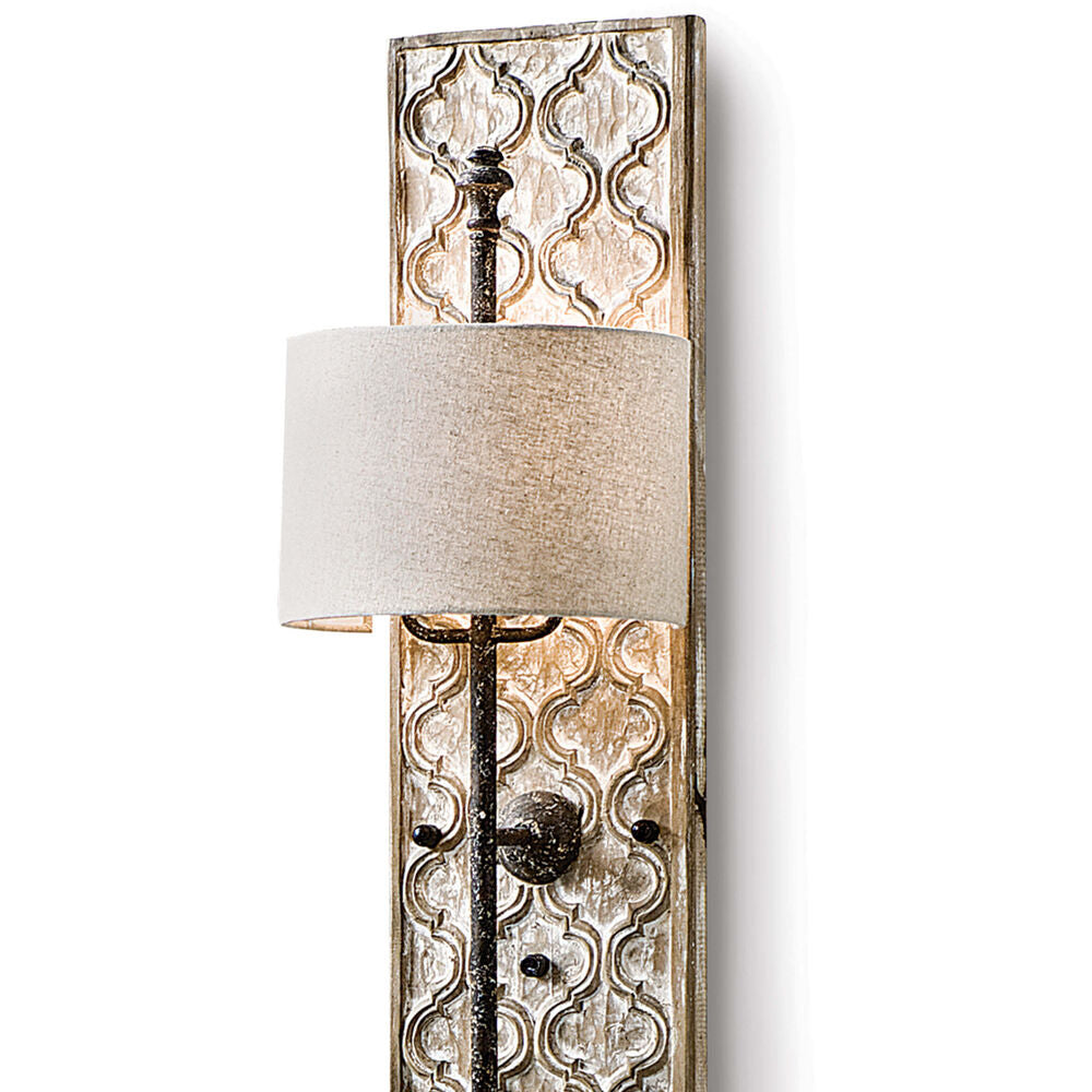Carved Panel Sconce