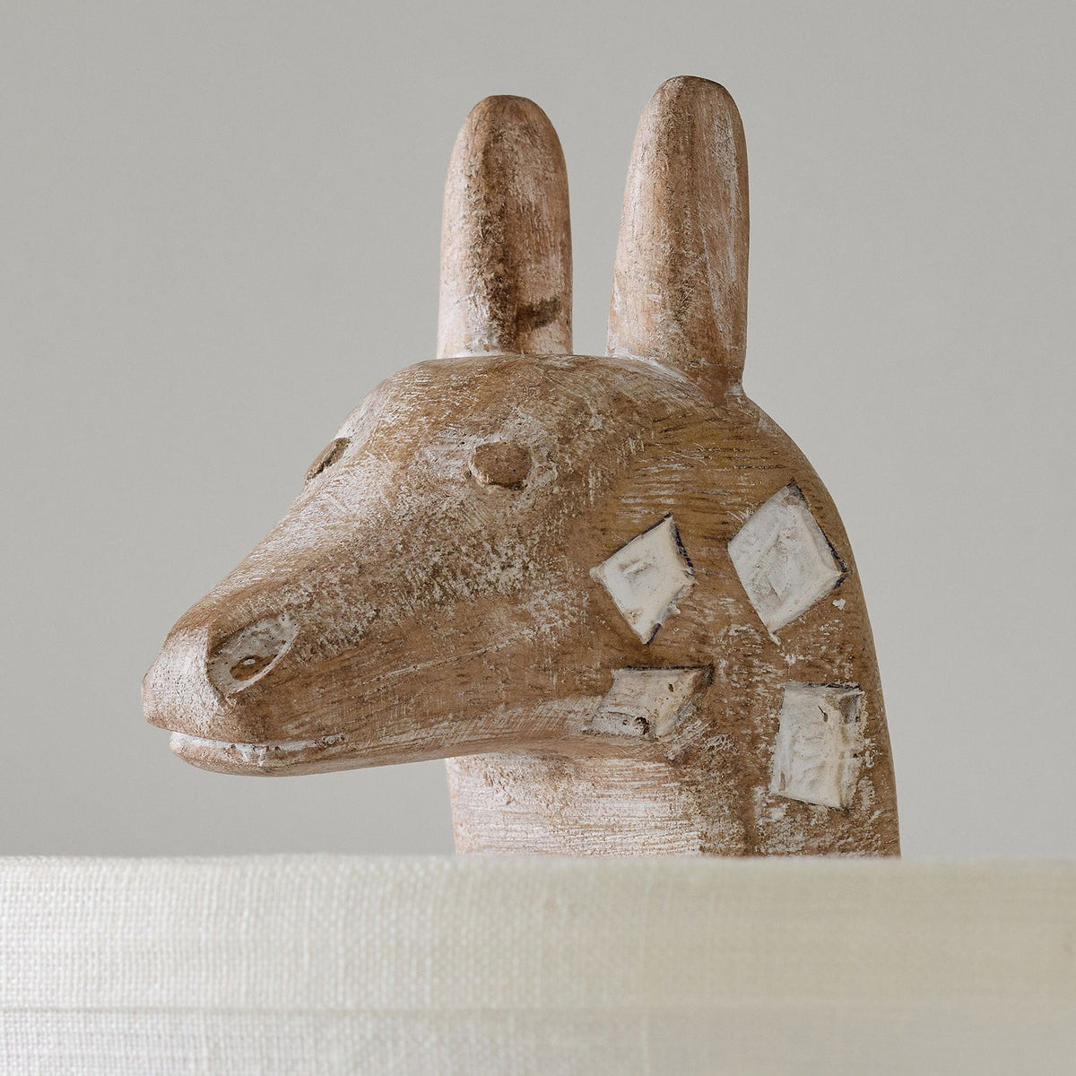 Carved Wood Animal Table Lamp — view 18