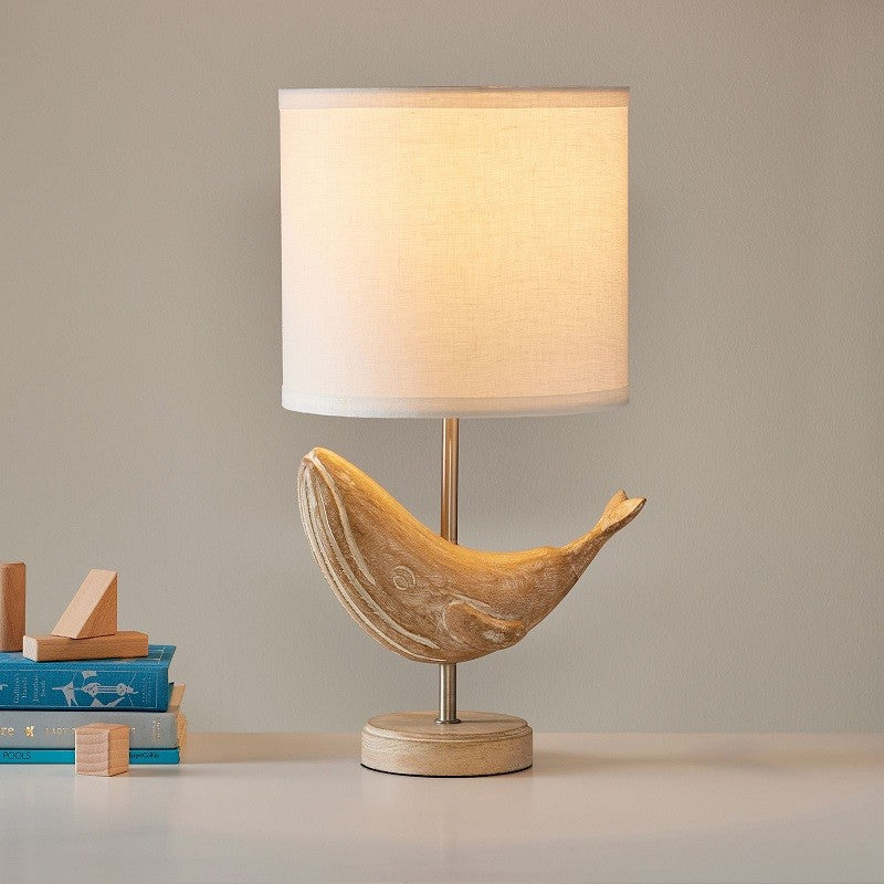Carved Wood Animal Table Lamp — view 10