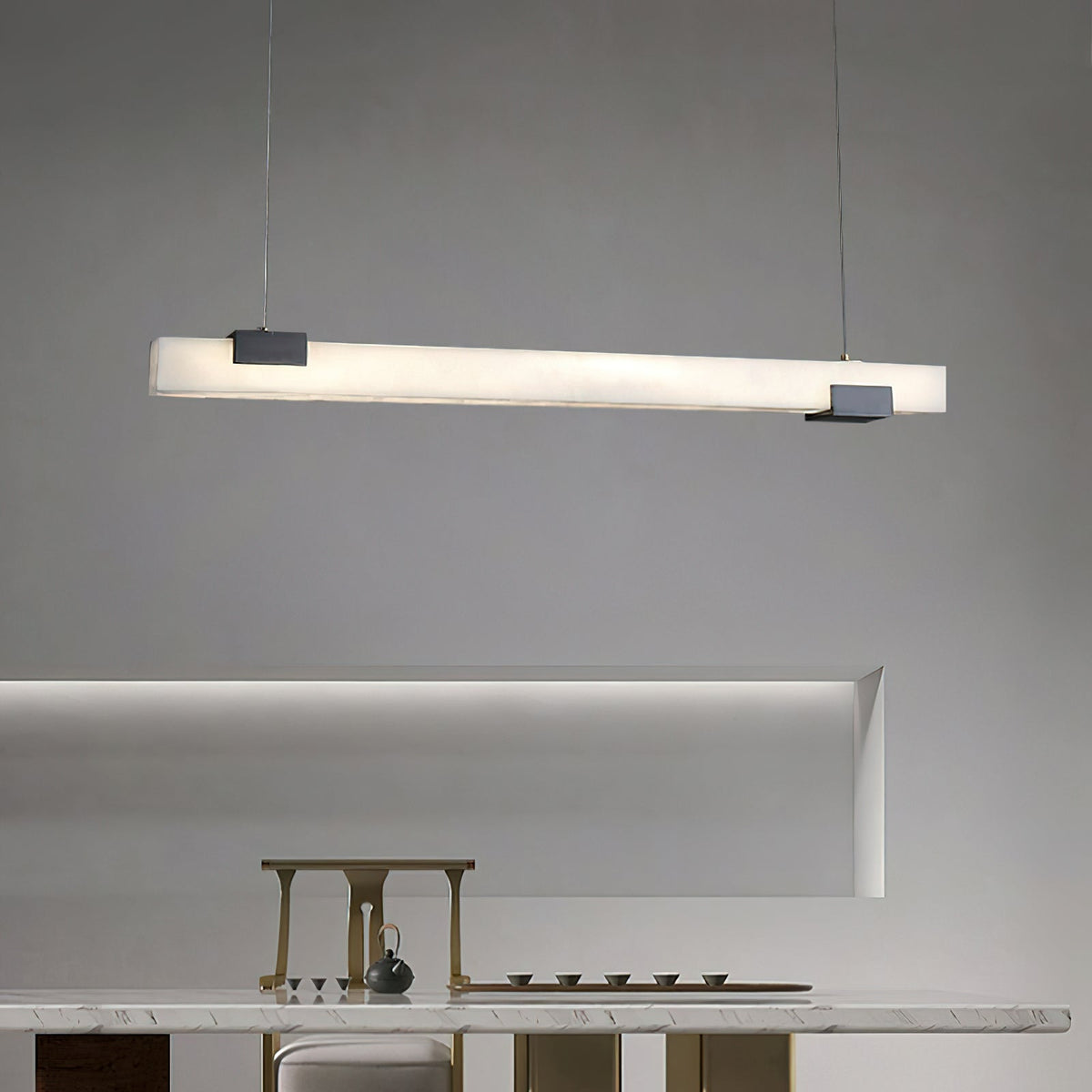 Cary Alabaster Pendant Light — view 2