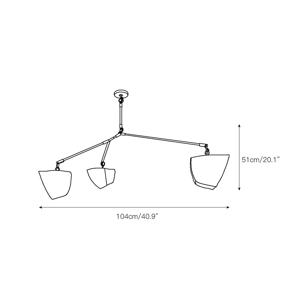 Cassiopeia Mobile Chandelier — view 3