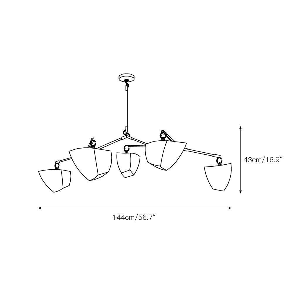 Cassiopeia Mobile Chandelier — view 4