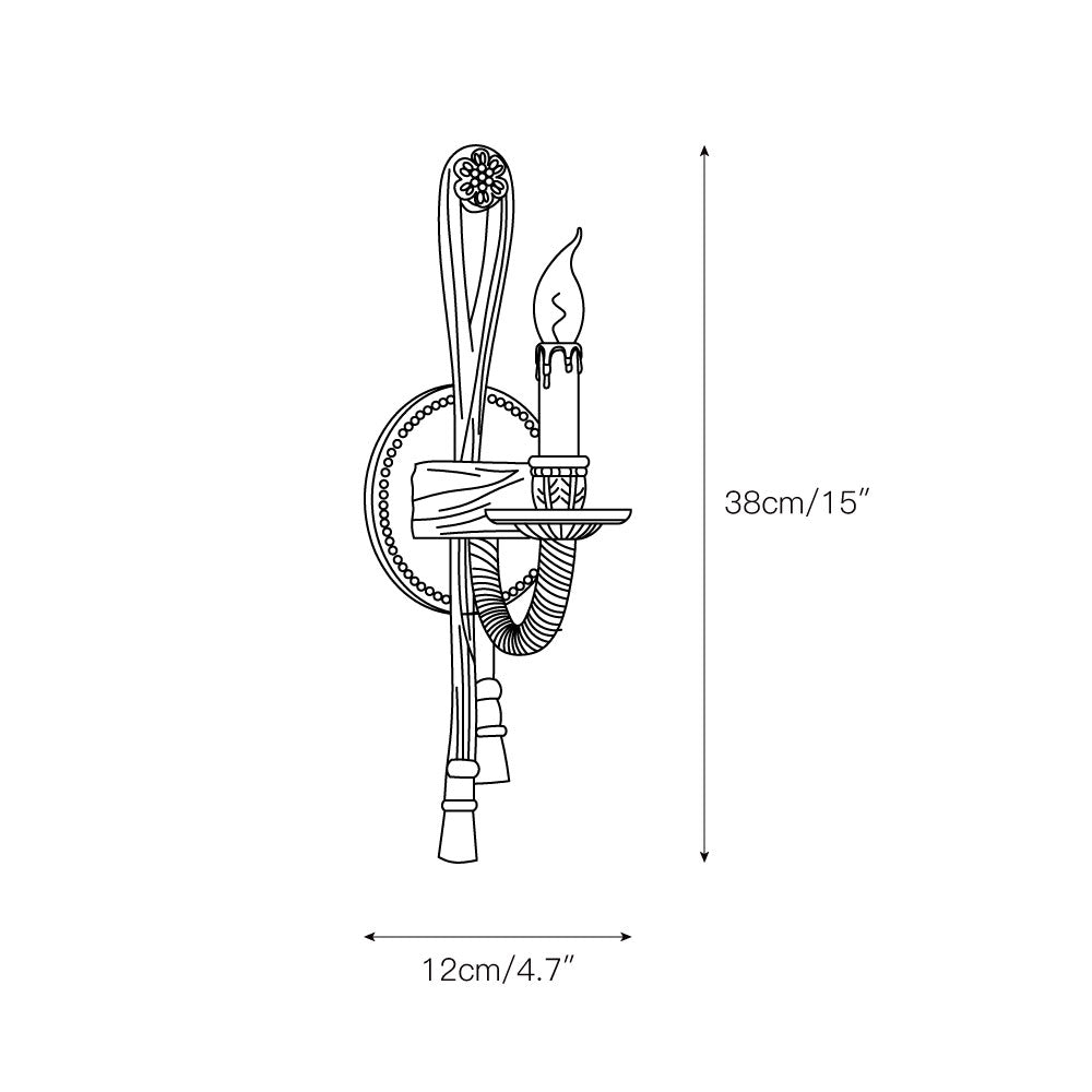 Cast Brass Sconce — view 3