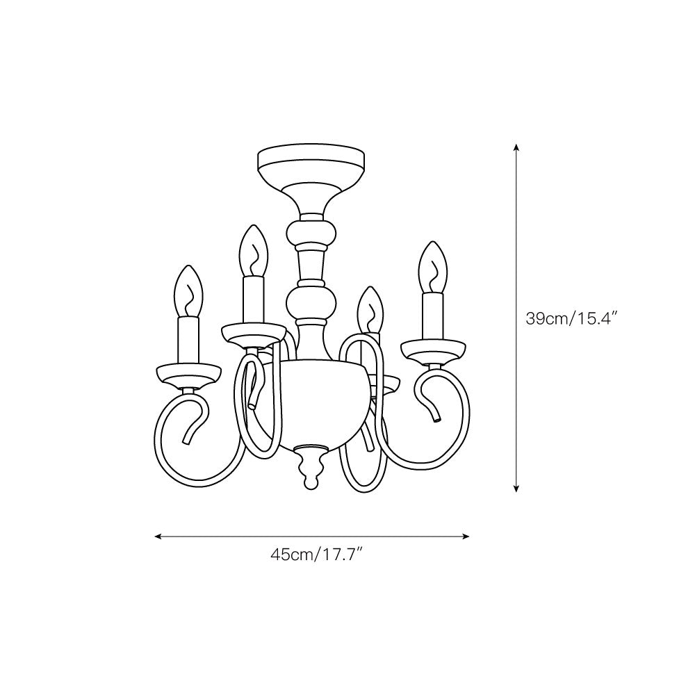 Castile Semi Flush Ceiling Light — view 3