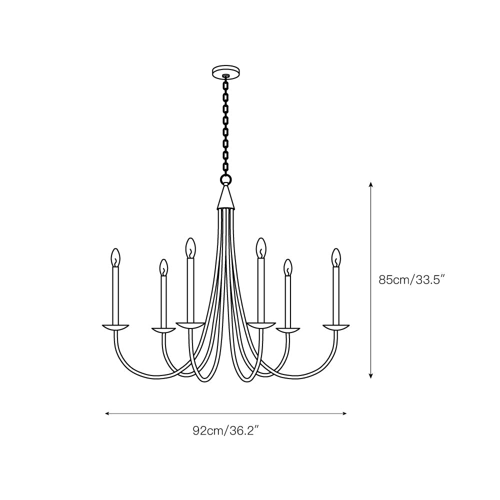 Castlehill Chandelier — view 3