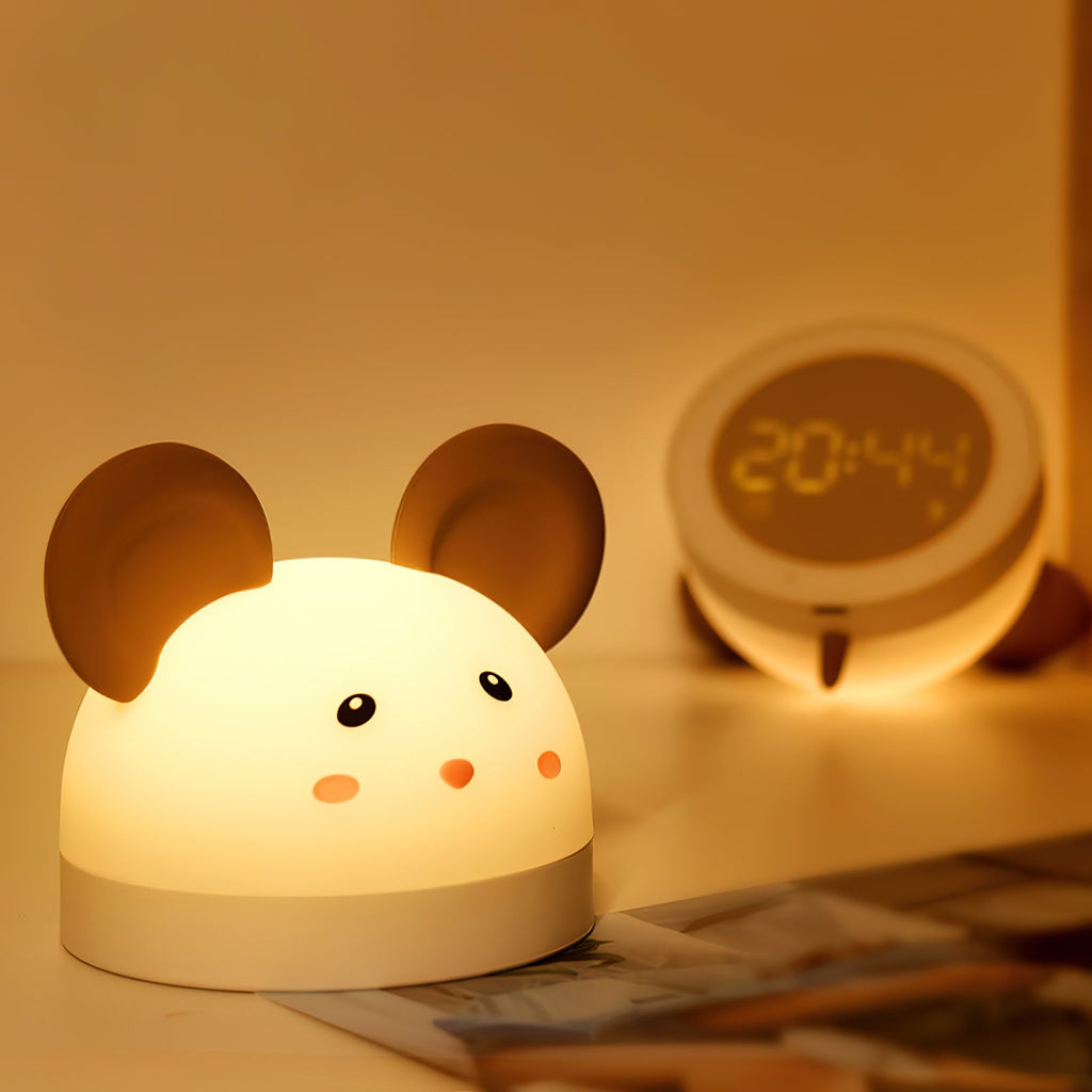 Cat Mouse Clock Night Light — view 2