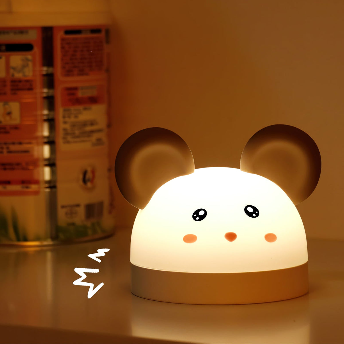 Cat Mouse Clock Night Light — view 30