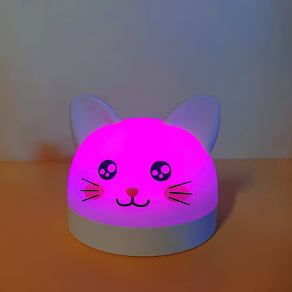 Cat Mouse Clock Night Light