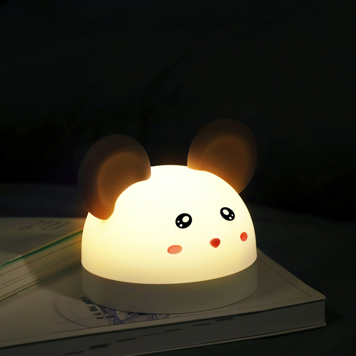 Cat Mouse Clock Night Light — view 45