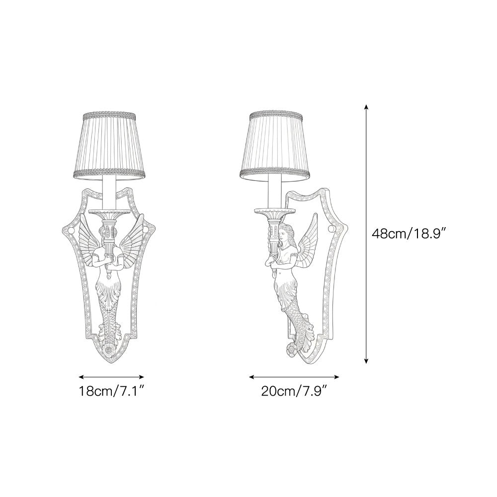 Caterina Brass Wall Lamp