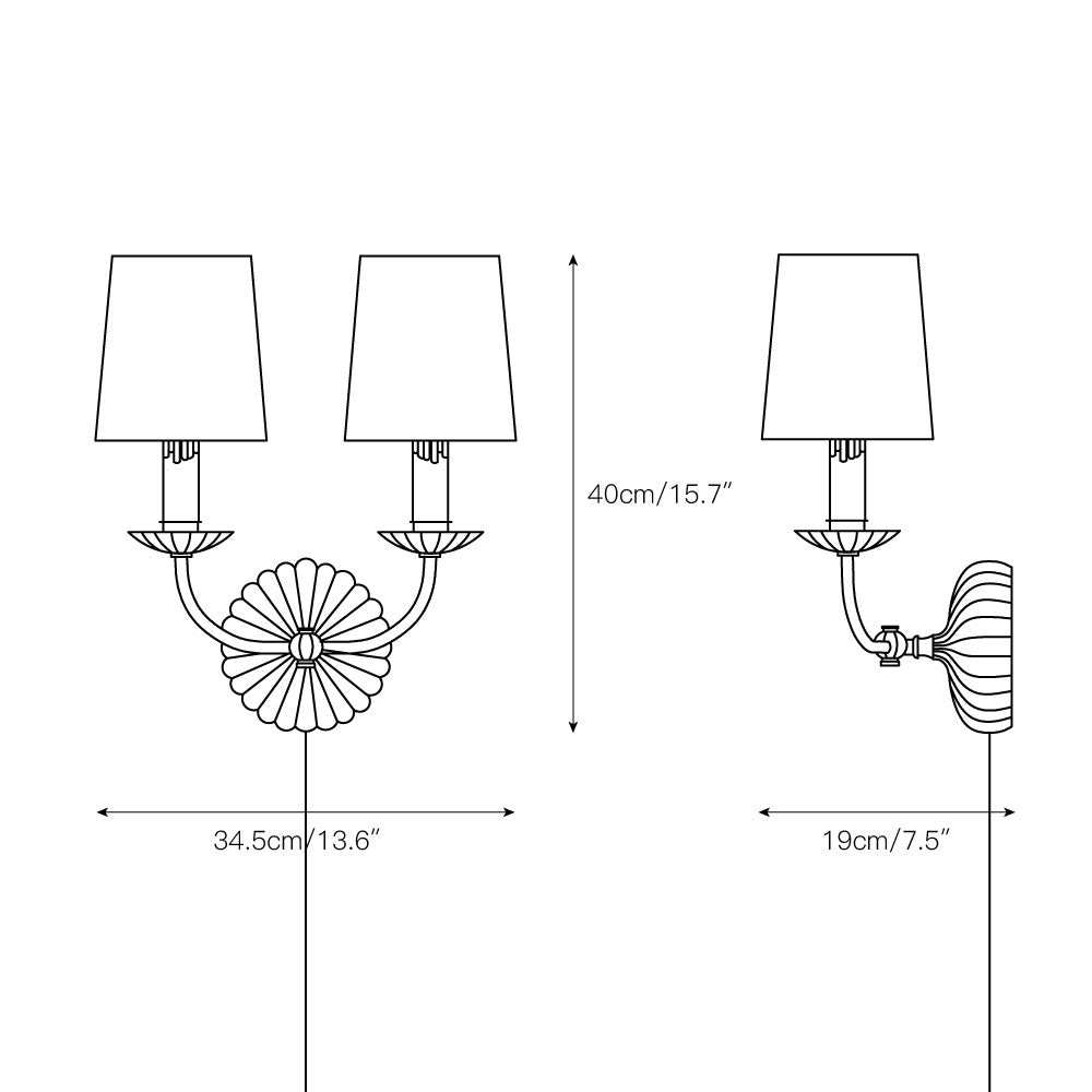 Catina Plug-in Wall Lamp — view 3