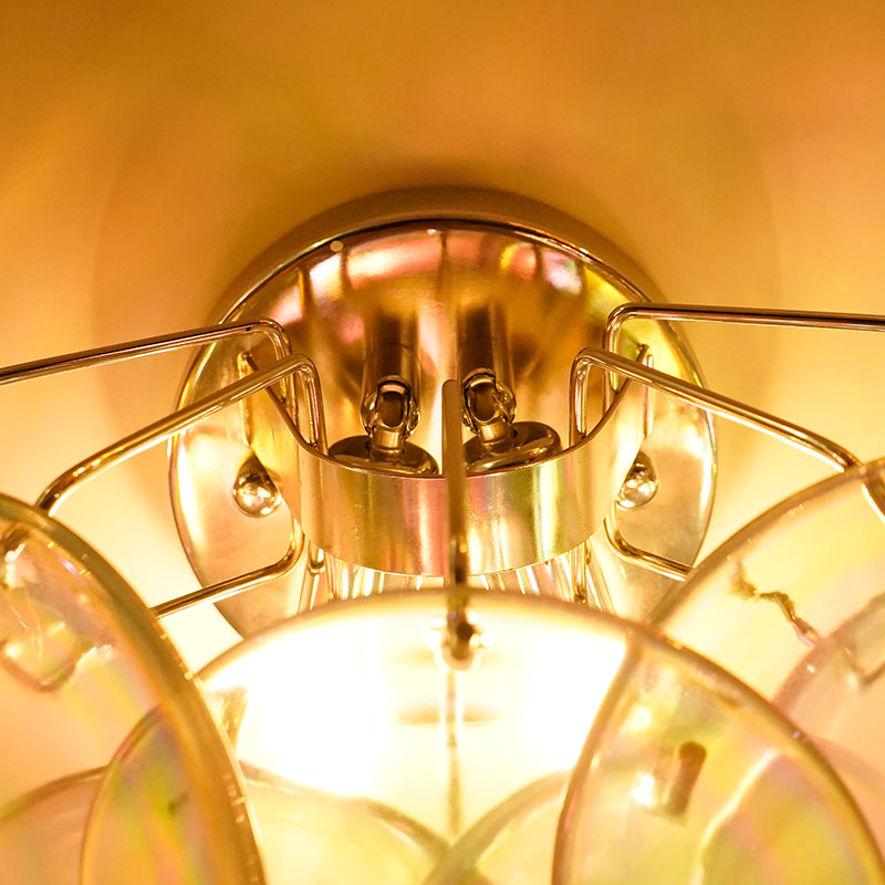 Clear Murano Disc Wall Lamp — view 3