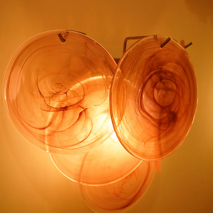 Colorful Murano Disc Wall Lamp