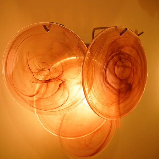 Colorful Murano Disc Wall Lamp