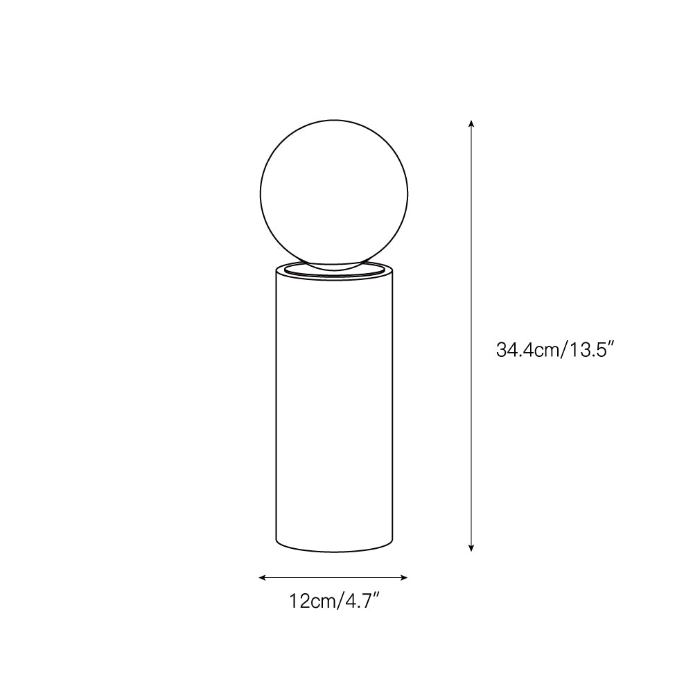 Core Travertine Table Lamp