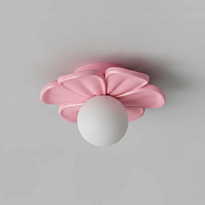 Cream Bloom Flower Ceiling Lamp — view 30