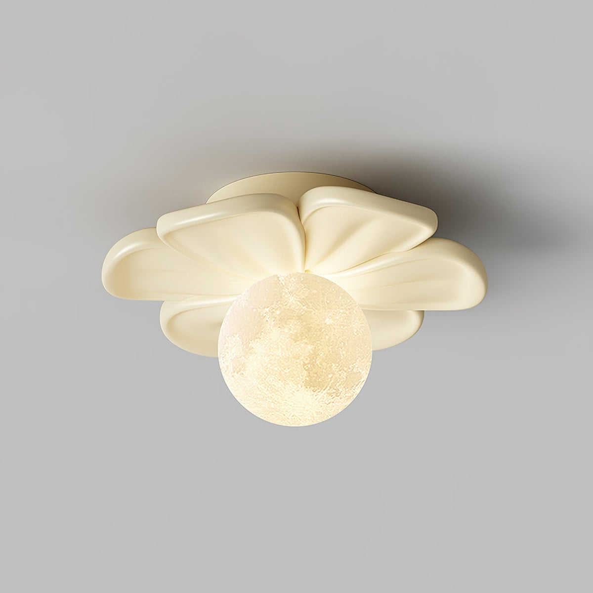 Cream Bloom Flower Ceiling Lamp — view 28