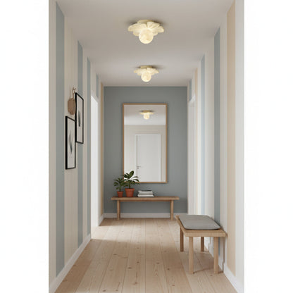 Cream Bloom Flower Ceiling Lamp