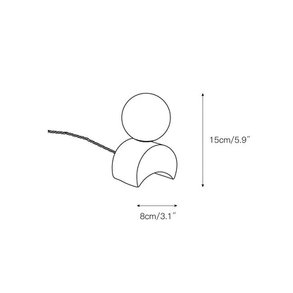 Crescent Marble Table Lamp