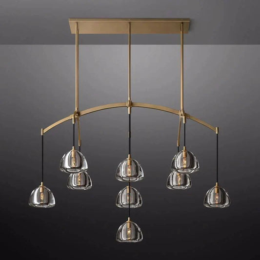 Hemisphere Linear Chandelier 54"