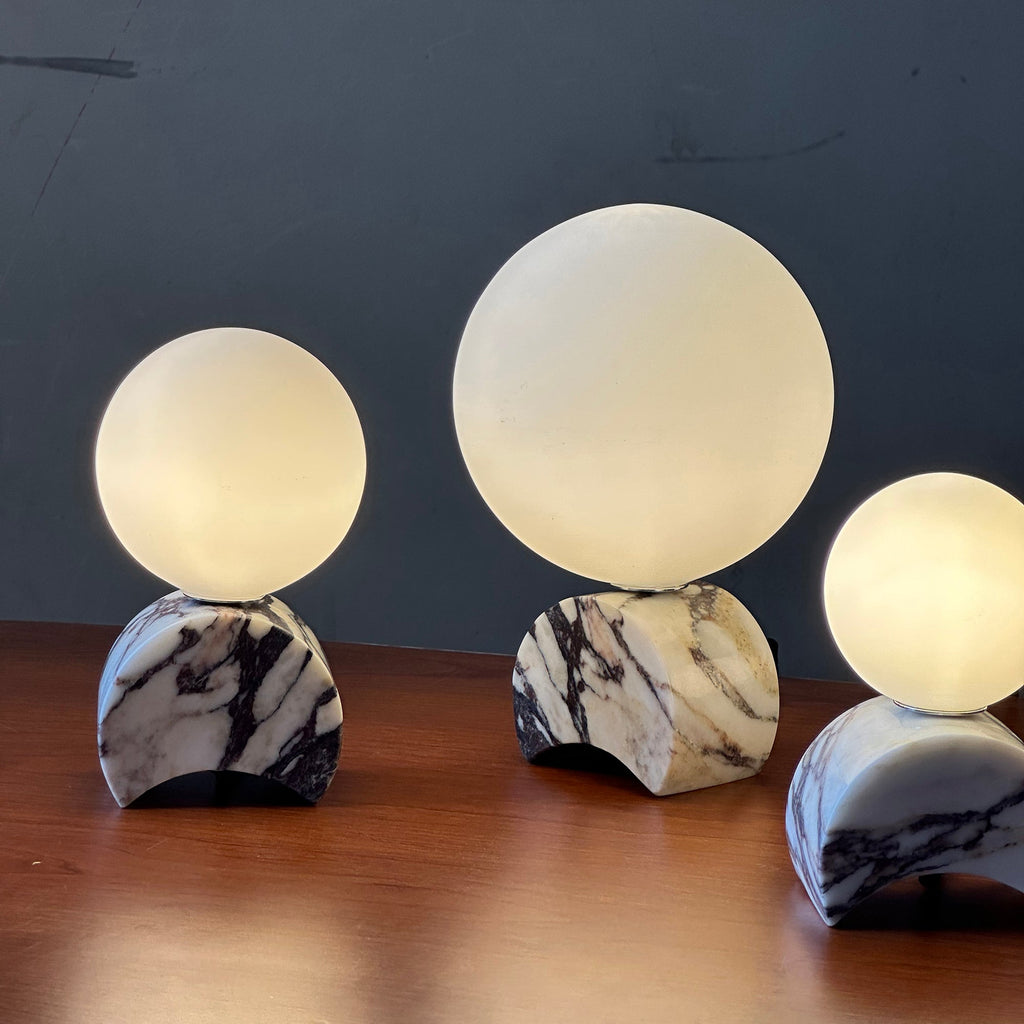 Crescent Marble Table Lamp — view 3