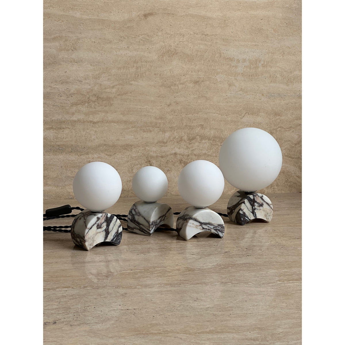 Crescent Marble Table Lamp — view 18