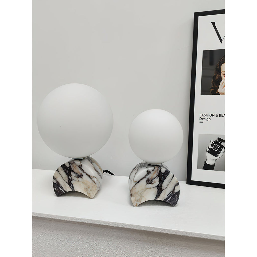 Crescent Marble Table Lamp — view 20