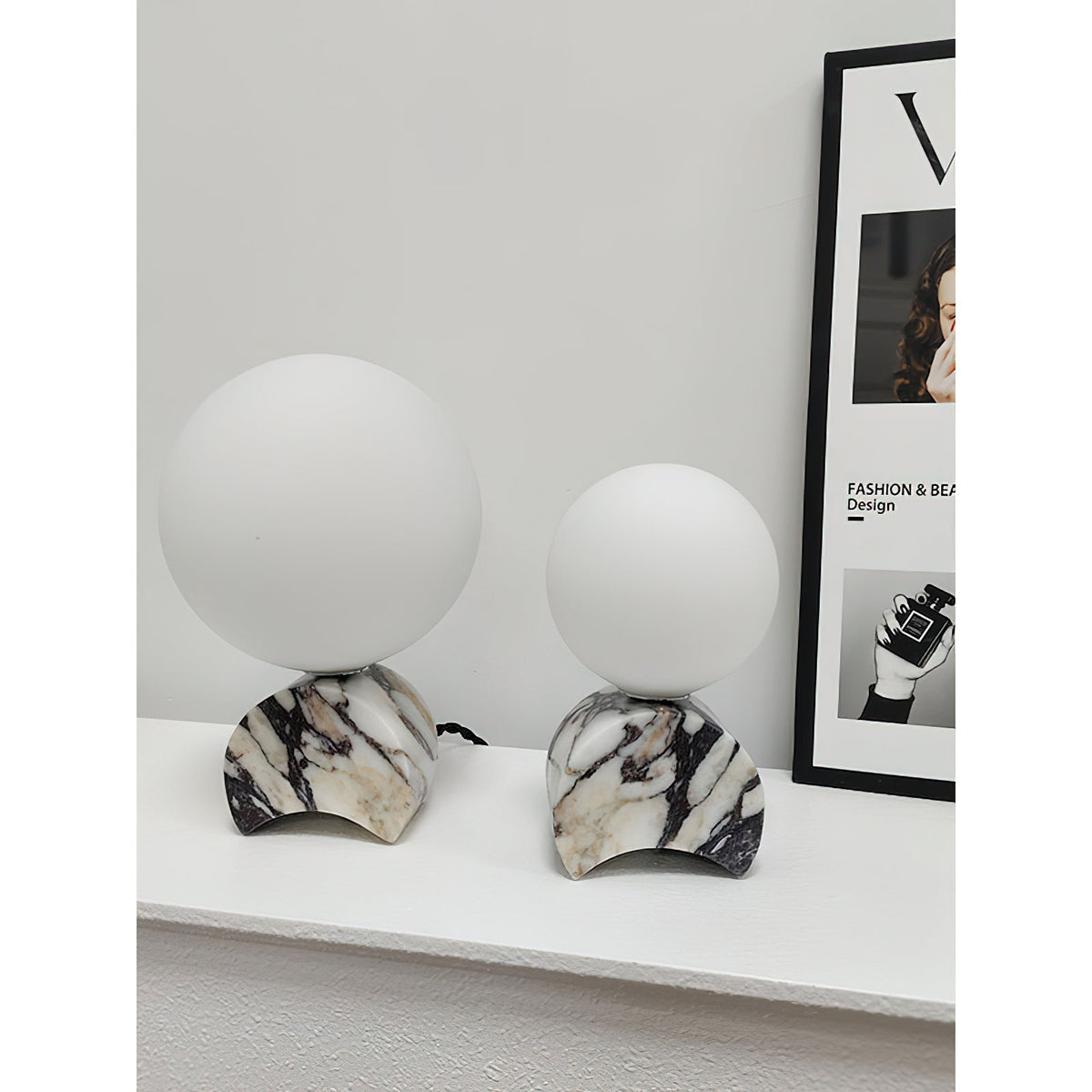 Crescent Marble Table Lamp — view 20
