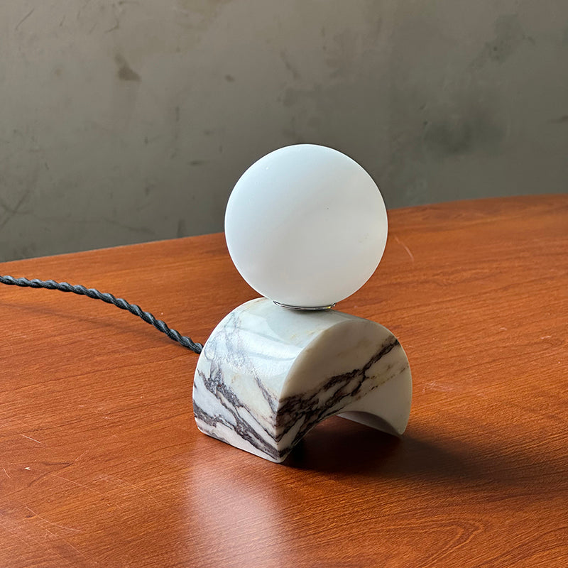 Crescent Marble Table Lamp — view 22