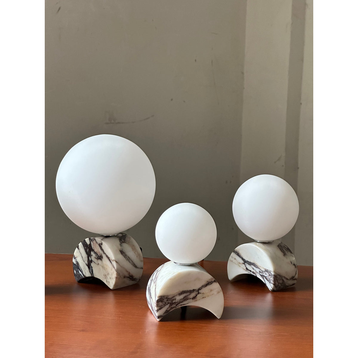 Crescent Marble Table Lamp — view 15
